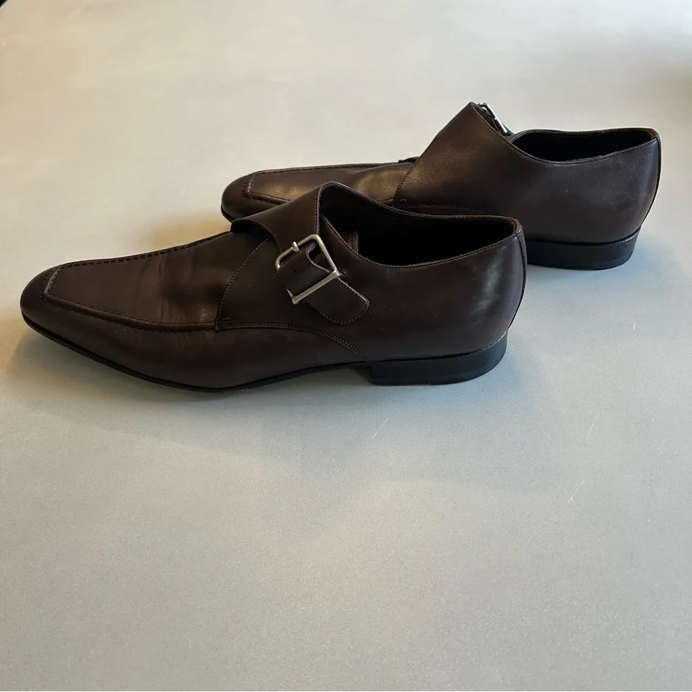 Men’s F&D Forward brown leather classic shoe , Size 44 UK , 10.5-11 U.S. - Picture 3 of 10